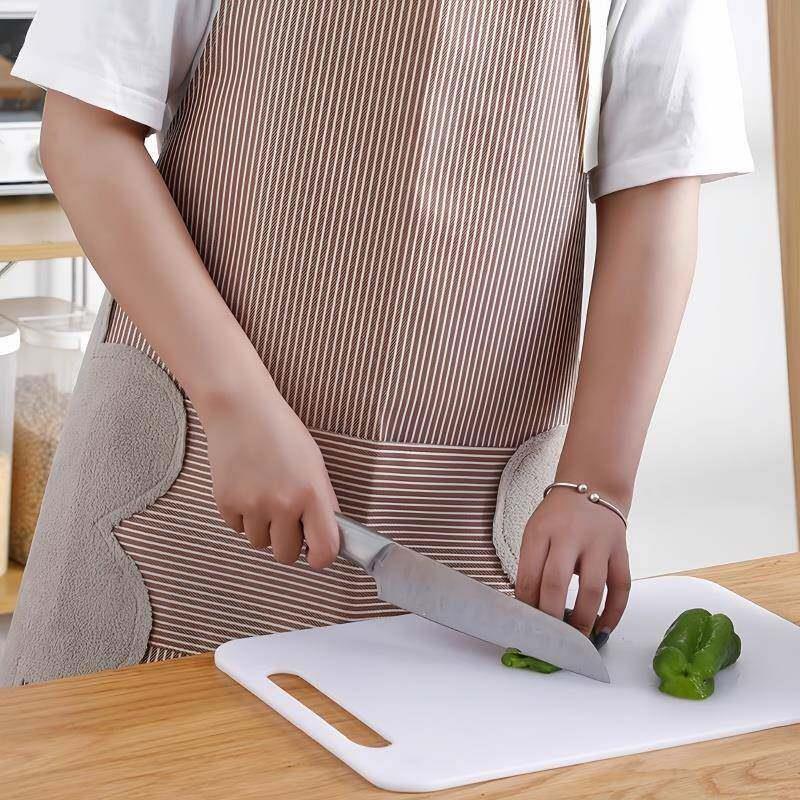 オックスフォード布エプロン 男女兼用 キッチン調理用 防水  - Home Cooking Oil Disposal のレビューと価格