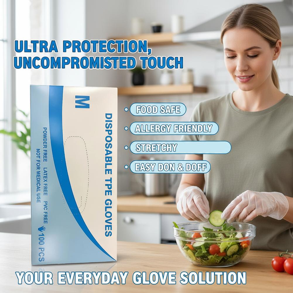 100 ピース/セット使い捨て TPE 手袋食品グレード防水 - Home Cooking Oil Disposal のレビューと価格