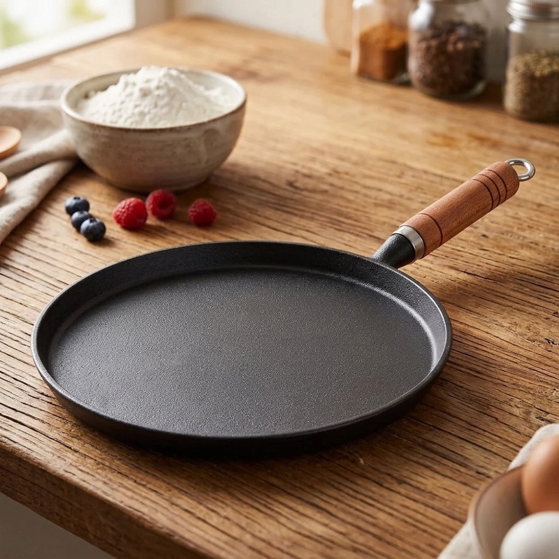 20/23/26cm 鋳鉄製フライパン 未コーティング ノン - Crepe Pan Nonstick のレビューと価格