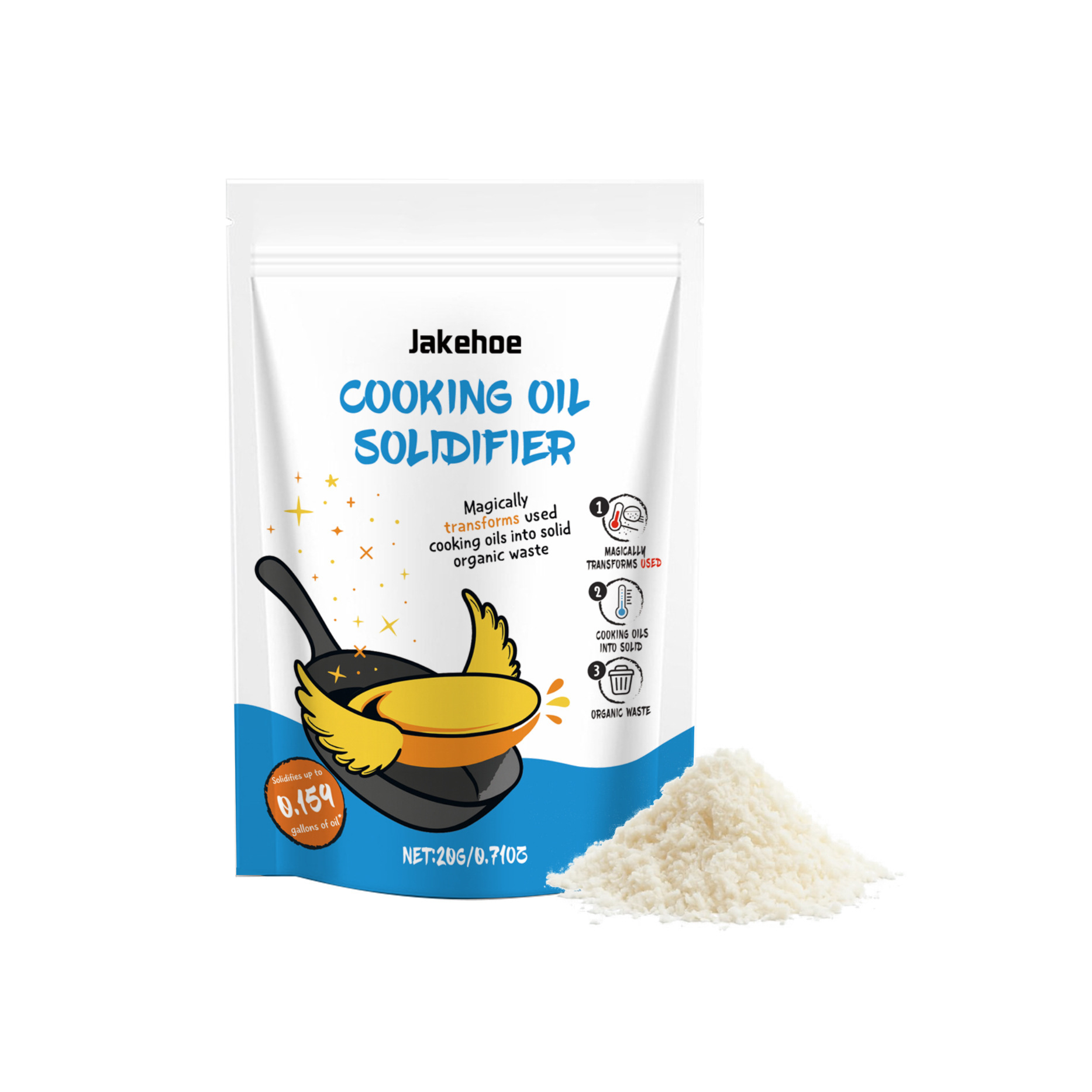 食用油固形化剤 簡単油脂固形化粉末 多用途油処理 エコフレン - Home Cooking Oil Disposal のレビューと価格