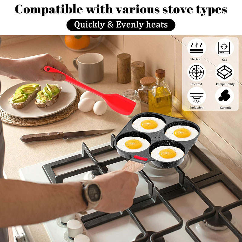 深型卵焼きフライパン 蓋付き 4カップ ノンスティック グラ - Crepe Pan Nonstick のレビューと価格
