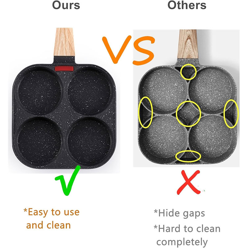 深型卵焼きフライパン 蓋付き 4カップ ノンスティック グラ - Crepe Pan Nonstick のレビューと価格
