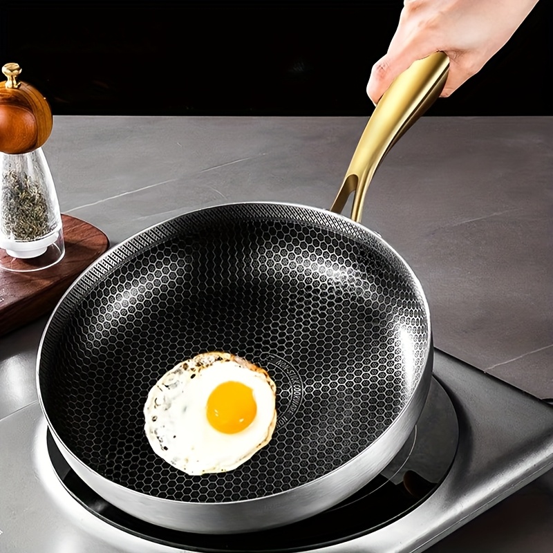 316ステンレス製フライパン中華鍋ノンスティックハニカムポッ - Crepe Pan Nonstick のレビューと価格