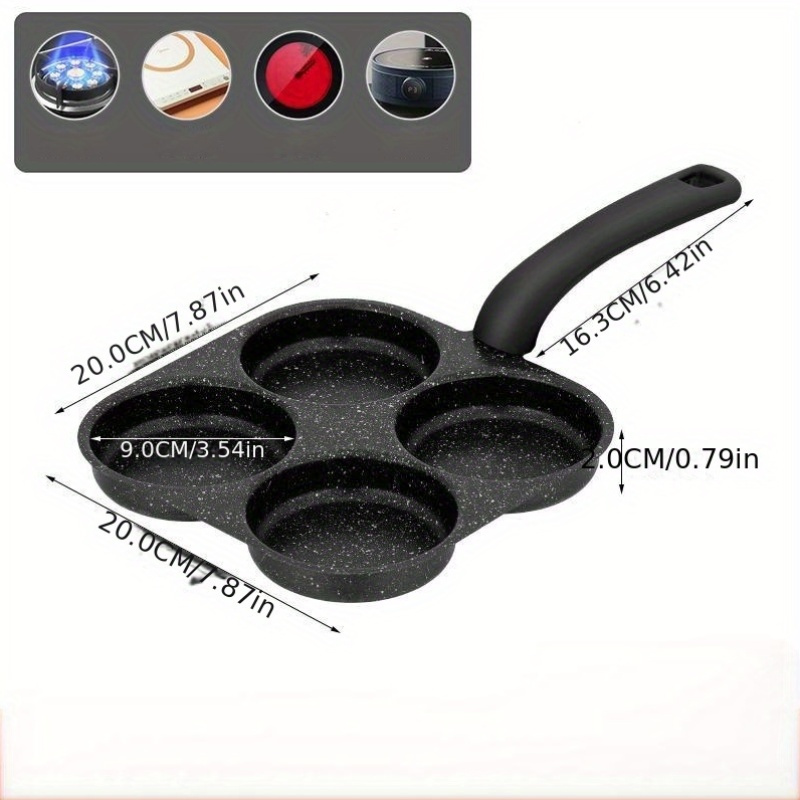 卵焼きフライパン ノンスティックパンケーキパン 4カップ調理 - Crepe Pan Nonstick のレビューと価格