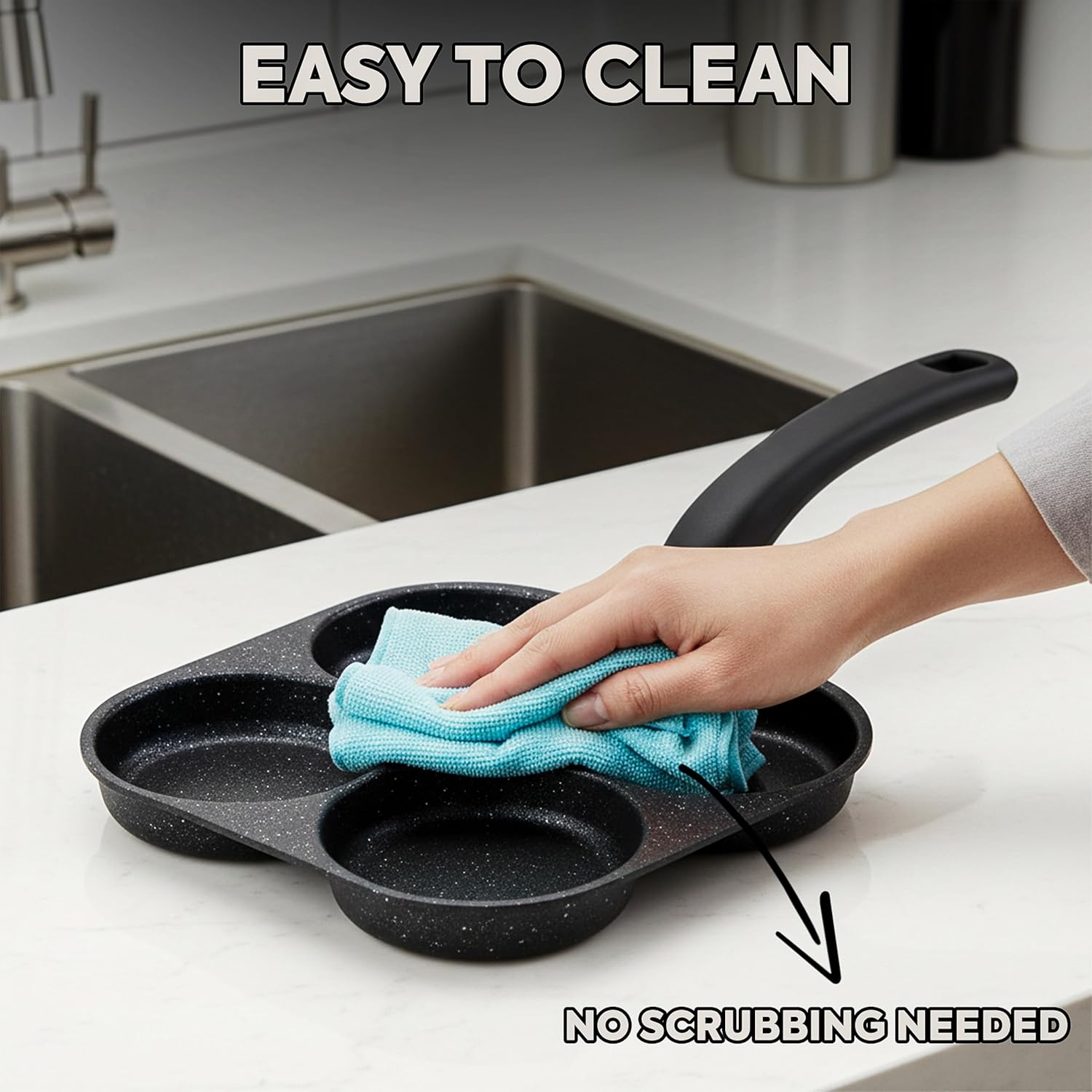 卵焼きフライパン ノンスティックパンケーキパン 4カップ調理 - Crepe Pan Nonstick のレビューと価格